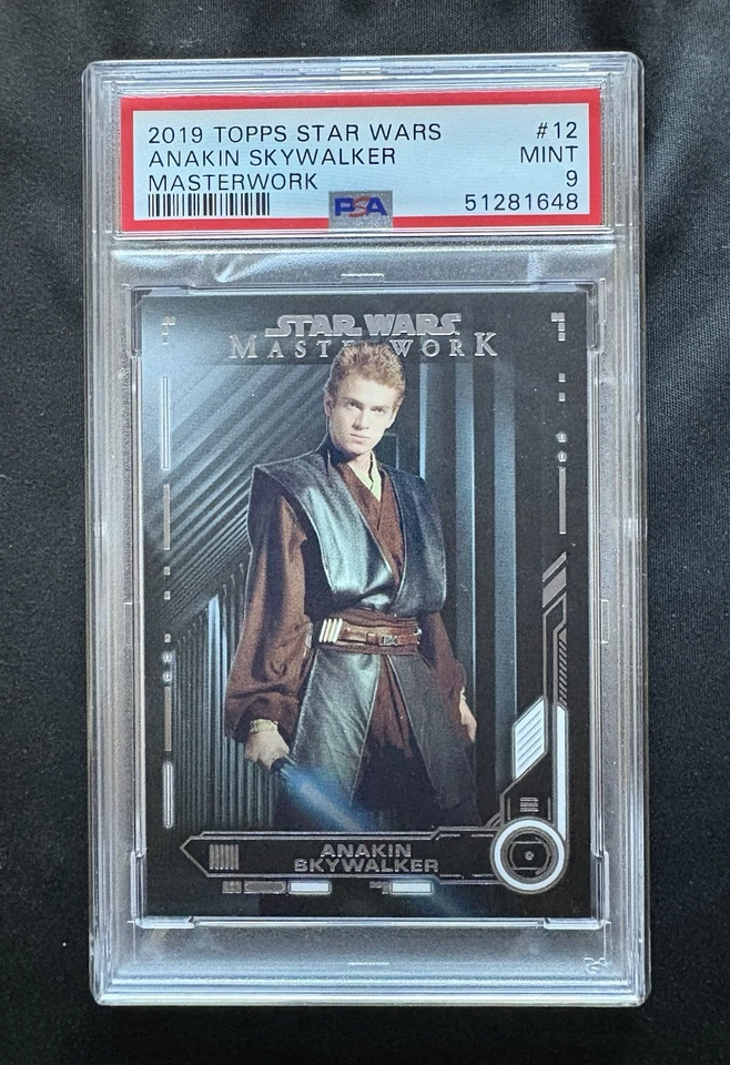 2019 Topps Star Wars Masterwork Anakin Skywalker #12 PSA 9 MINT POP 2 - Image 1 of 3