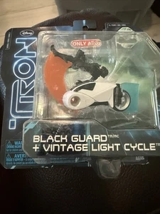 TRON Legacy Black Guard + Vintage Light Cycle Target Exclusive 2010 Spinmaster - Picture 1 of 7