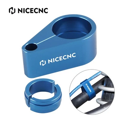 For YAMAHA YFZ450R Aluminum Brake Line Hose Clamp Bracket 2009 2010-2023 Blue - Image 1 of 4