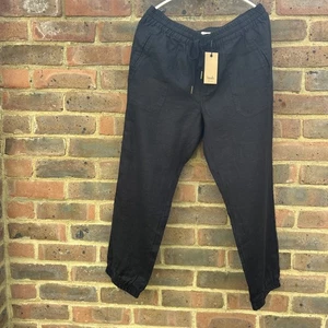Hush linen joggers  Black XS NWT - Picture 1 of 9