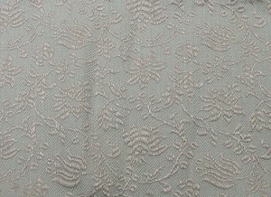 Upholstery Weight Gray/Light Green Fabric with Floral Design - Picture 1 of 1