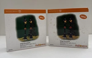 Dept 56 Villaggio delle Nevi Halloween - Lampioni Stregati #53216 - NUOVO - Foto 1 di 3