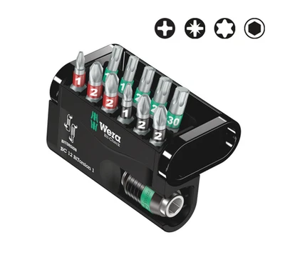 WERA 05057420001 Bit-Check 12 BiTorsion 1, 12 peças - Imagem 1 de 4