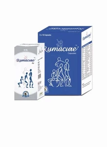 Joint Pain Ayurvedic Supplements For Back Pain 200 Rumacure Caps +4 Rumacure Oil - Picture 1 of 2