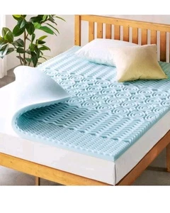 Mellow 2 Zoll 5-Zonen Memory Foam Matratzenauflage, kühlende Gel-Infusion, voll... - Bild 1 von 8