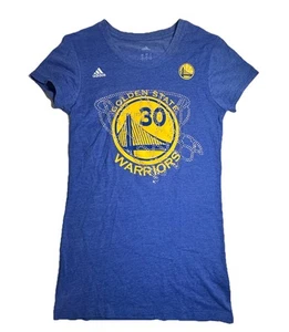 Adidas Golden State Warriors Shirt Curry #30 Tee Size M/L Medium Blue Basketball - Picture 1 of 13