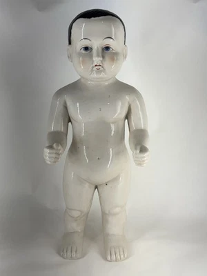 Muñeca Charlie Congelada China Alemana Antigua 12" GIGANTE sin Daños VICTORIANA Foto 1 de 4