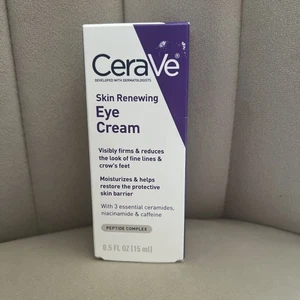 CeraVe Skin Renewing Eye Cream, For Wrinkles & Crows Feet, 0.5 oz. - Picture 1 of 5