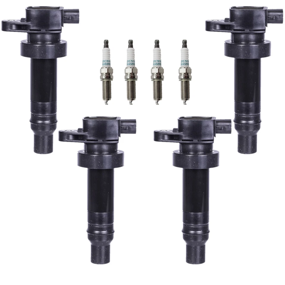 Denso 4 Ignition Coil 4 Iridium Long Life Spark Plugs Kit For Soul 1.6 L4 - Image 1 of 1