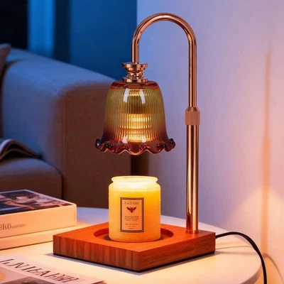Candle Warmer Lamp with Timer, Dimmable Wax Melt Birthday Gifts Amber  - Image 1 of 4