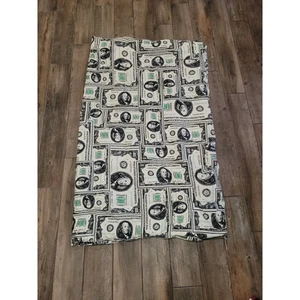 Gelddecke 100 Dollar Scheine Muster Benjamins Druck - Faux Daunen Geschenk - Bild 1 von 5