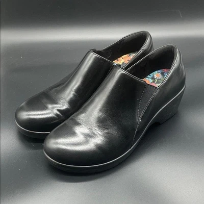 Alegria by PG Lite 鞋女式 10 Keli 专业 Clog 黑色皮革 SKY-8156 — 第 1/4 张图片