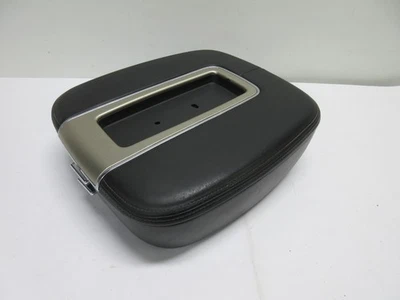 READ 08-14 Cadillac Escalade Platinum Center Console Lid Armrest Black Leather - Image 1 of 4