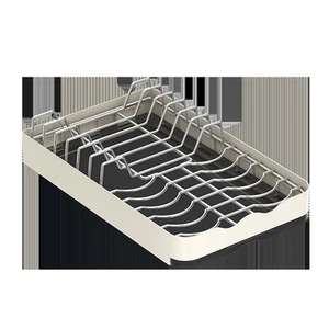 Stainless Dish Rack Retractable Pull Basket for Kitchen Cabinets and Countertops - Picture 1 of 26