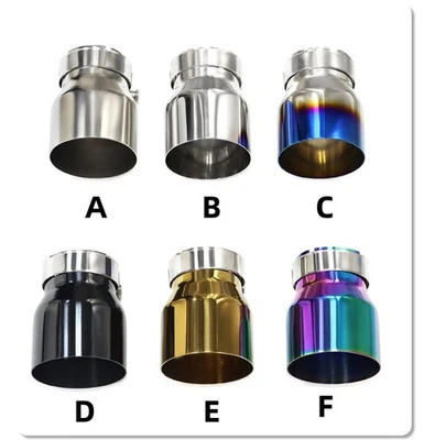 4 piezas puntas de escape silenciador coche para BMW M2 F87 M3 F80 M4 F82 entrada 2,75 pulgadas 70 mm Foto 1 de 4