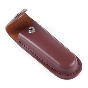 Fodero Custodia Pelle Marrone Guaine per Coltello Sheath Folding Knife Pouch - Picture 1 of 4