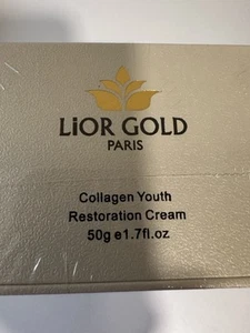 LIOR GOLD PARIS Kollagen Jugend Wiederherstellungscreme 1,7 flüssige Unzen neu versiegelt - Bild 1 von 3