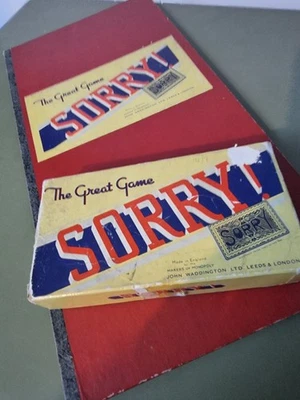 Vintage John Waddington Sorry! The Great Game Cards, Playing Pieces & Rules - Image 1 of 4