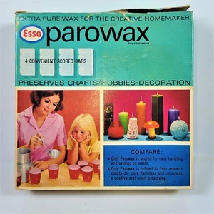 Vintage Esso Parowax Extra Pure Wax For The Creative Homemaker - Picture 1 of 2