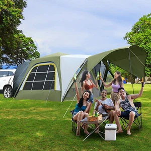 SUNYRISY Tenda SUV per Campeggio, 6-8 Persone Resistente alle Intemperie con Schermo 6' x 7' Camera - Foto 1 di 14