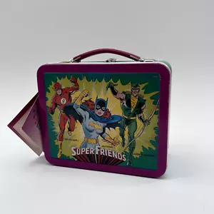 Mini lonchera de hojalata Hallmark Superfriends School Days - 1998 - numerada - NUEVA - Imagen 1 de 13