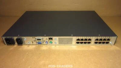 HP 286598-001 16x RJ-45 Cat5 16-CPU Server Console KVM Switch VGA RJ-45 PS/2 - Bild 1 von 2