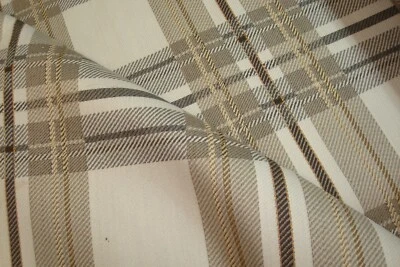 Estofamento cinza 1 de 8 jardas HBF tecido mod xadrez tartan HIPSTER Durkan 54 x 36" - Imagem 1 de 4