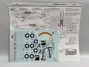 NEW Vtg Super Scale 48-487 P-51B Mustang War Model Airplane 1/48 Decal (CD3) - Picture 1 of 3