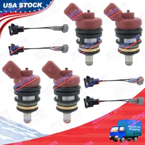 Set of 4 Fuel Injectors For 1990 Subaru Legacy 2.2L-H4 FJ446  - Picture 1 of 8