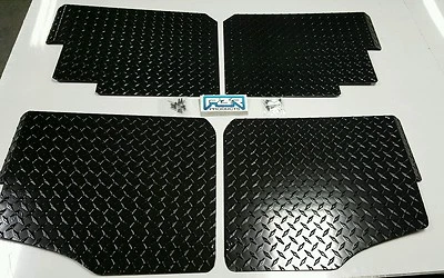 Polaris Ranger XP900 and 570 Full Size Crew Cab Floor Boards BLACK  2013 and UP - Image 1 of 4