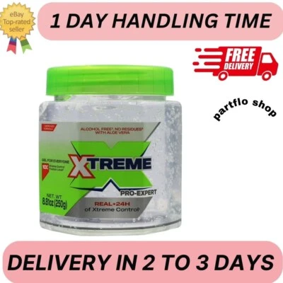Tarro transparente de gel para cabello Xtreme Professional Extreme Hold, 8,8 oz Foto 1 de 4