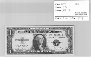 BILLET USA - 1 DOLLAR - 1935 D - BLEU - PICK 416 D2 - N°F31063291G - Imagen 1 de 2