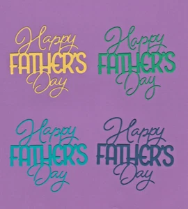 FELIZ DÍA DEL PADRE # 7 tarjetas troqueladas álbum de recortes - Imagen 1 de 1