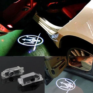 2pcs LED Car Door Ghost Shadow Welcome Projector Lights For Maserati Ghibli - Picture 1 of 5
