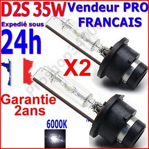 2 x Xenon Birnen D2S 6000K 35W Lampe Scheinwerfer HID weiß Kristall blau - Bild 1 von 2