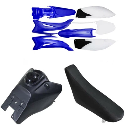 Blue Plastics kit Fender Seat Tank for TTR110 TTR 110cc Dirt Bike 140cc 125cc - Imagem 1 de 4