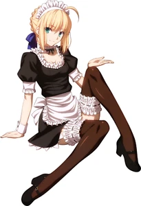 Artoria Pendragon Saber Fate Weatherproof Waifu Anime Sticker 6" Car Decal - Picture 1 of 1