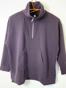 Neu mit Etikett Nordstrom Zella 3XL Pullover Sweatshirt nebula lila 1/2-Reißverschluss Langarm - Bild 1 von 8