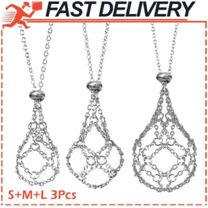 NUEVO 3 Piezas【S+M+L】Soporte de Piedra de Cristal Collar Colgante Soporte Cordón Ajustable - Imagen 1 de 11