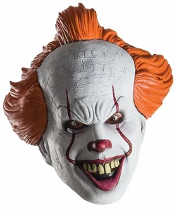 Spaventoso Maschera Clown Halloween Male Costume Facile Lattice Realistico con Capelli - Foto 1 di 6
