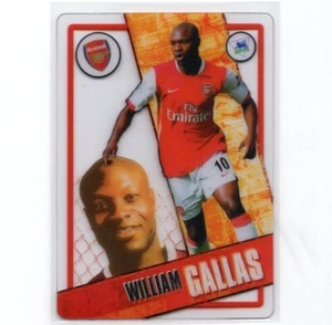 WILLIAM GALLAS 2006-07 Topps I-Card Soccer Acetate Card ARSENAL #1 PSA - Picture 1 of 2
