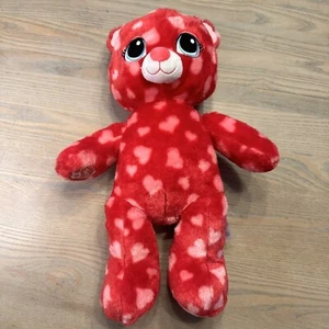 Build A Bear Sweet Hugs Red w/ Pink Hearts 18" Plush Stuffed Valentine Retired - Picture 1 of 17