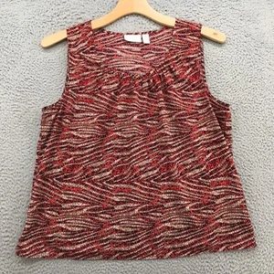 Chicos Sleeveless Blouse Top Womens 3 Multicolor Casual Pullover Round Neck - Picture 1 of 18