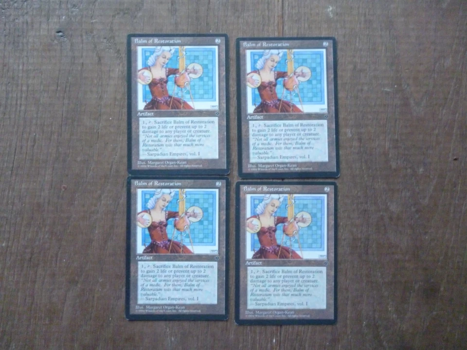 MTG 4 x Balm of Restoration Rare card Falle Empires Magic The Gathering - Image 1 of 1