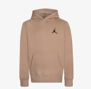 NIKE JORDAN JUMPMAN Pullover Fleece Hoodie Hemp Boys Size S (8-10) NWT - Picture 1 of 3