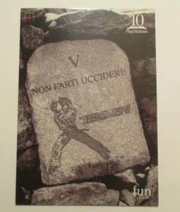 Playstation 2 10 years Tekken Don't get killed Advertising Continental Postcard - Picture 1 of 2