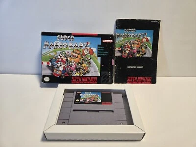 Super Mario Kart (Super Nintendo, 1992) SNES CIB Complete TESTED Authentic - Image 1 of 4