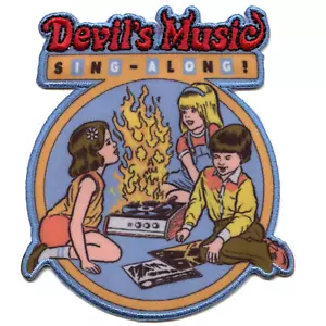 Steven Rhodes Patch Musica Canto del Diavolo Lungo Ricamo Sublimato Iron-On - Foto 1 di 2