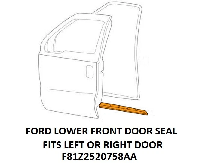 Sello para puerta delantera FORD F250-F550 Super Duty 99-16 bajo clima F81Z2520758AA- PAR Foto 1 de 1