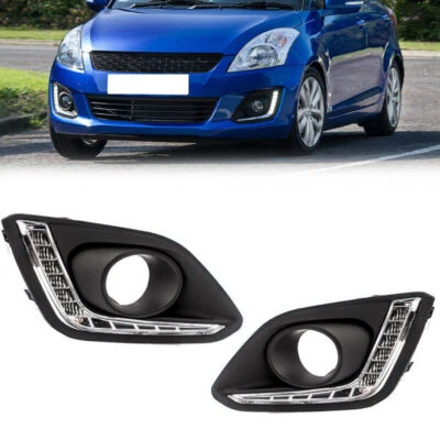 For Suzuki Swift 2014 2015 2016 Pair LED DRL Daytime Running Light cover - Image 1 of 4